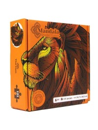 Logic Giochi Mandala Wooden Jigsaw Puzzle Lion/Lion, 24.7x28.5cm