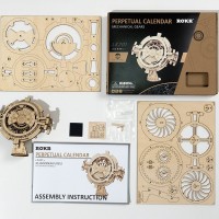 Wooden Puzzle 3D Perpetual Calendar, Robotime, LK201, 17.5x9x14cm