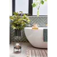 Colyn Bloempot op Standaard - H60 x Ø19 cm - IJzer - Zwart