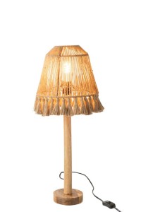 J-Line table lamp Mila - jute - beige