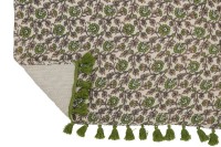 J-Line Plaid beach flowers - cotton - green