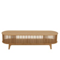 J-Line TV kast Live - bamboe - naturel