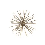 Gerris Gold Metal Deco Spike Ball Statue Round M