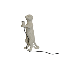 Lamp - Meerkat - Polyresin - Zand - 15x10x38cm