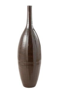 J -Line Vase Bottle Shining - Terra - Brown - Large - 120 cm high