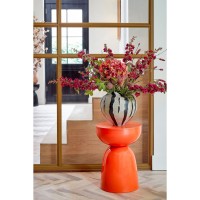 Elliot Bijzettafel - H45 x Ø32 cm - IJzer - Oranje