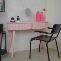 Bijzettafel - Lichtroze - MDF - 100x33x76cm