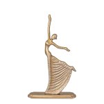 Sheena Gold Casted Alu Statue Dancing Woman