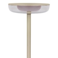 Cordless tablet light "Pasi" for outside and inside, made of metal and plastic in beige, dimmable, with touch and memory function, approx. 26 cm high