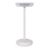Cordless tablet light "Pasi" for outside and inside, made of metal and plastic in white, dimmable, with touch and memory function, approx. 26 cm high