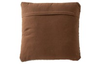 J-Line cushion Dakar - polyester - cream/brown