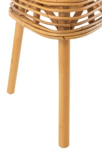 J-Line Stool Triangle Rattan Natural