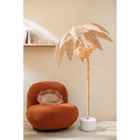 J-Line Loungestoel Sneeuw Populierenhout/Schuim Oranje/Zwart