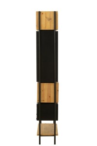J-Line Shelf Tina Wood/Iron Black/Natural Small