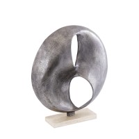 Deuie Nickel Casted Alu Statue Travertine Base