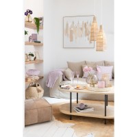 J-Line salontafel Eli 2 Planken - hout/metaal - naturel/grijs