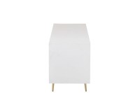 J-Line sideboard Lines 4 Drawers 2 Doors - wood/metal - white/gold