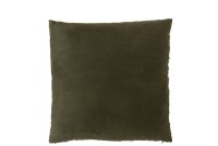 J-Line cushion Woven - polyester - green