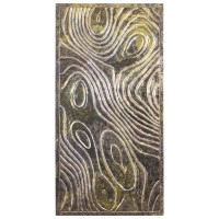 Connolly Oil Green Wood Rect Wall Panel L