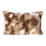 Geraldine Brown Artificial Fur Cushion Rectangle