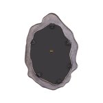 Morina Black Alu Mirror Organic Oval Shape