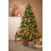 Brampton Kunstkerstboom Slim met LED Verlichting - H185 x Ø114 cm - Groen