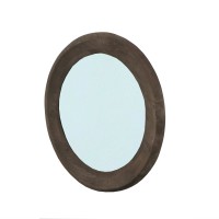 Noam Brown Mango Wood Round Mirror S