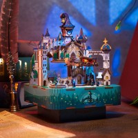 Tonecheer, Muziekdoosje, DIY 3D Houten Puzzel, Magical Castle, TQ064, 14x14x18,6cm
