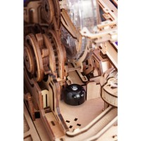 Robotime, 3D DIY Houten Modelbouwpakket Gearball Scramble, Marble Run, EGC01, 29,5x19,5x23,5cm