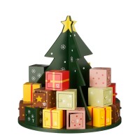 Adventskalender - H30 x Ø28 cm - MDF - 100% FSC - Meerkleurig