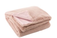 J-Line Plaid Cutie - Fleece Blanket – Polyester – 180x130 cm – Light Pink