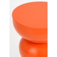 Luna Bijzettafel - H46 x Ø32 cm - IJzer - Oranje