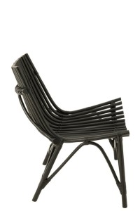 J-Line chair Rattan - jute - black