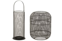 J-Line lantern Donny - iron - black