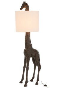 J-Line lamp Giraffe - polyresin - dark brown