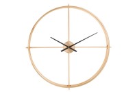 J-Line Round clock - metal - gold - S - Ø 80 cm