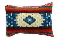 Pillow 40x60cm - Native Quilotoa Blue - including duck feather innner cushion