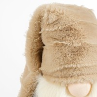 Kerstdecoratie Gnoom - L19 x B16 x H54 - Bruin