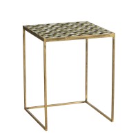 Alanza side table outside - Set of 2 - L38 x B38 x H48 cm - Metal - Green