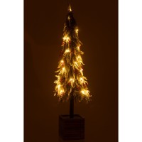 J-Line Kerstboom+Led Kunststof Sneeuw Groen/Rood Extra Large