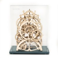 Wooden Puzzle 3D Pendule Clock, Robotime, LK501, 23.4x11.7x34.6cm.