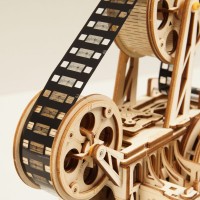 Wooden Puzzle 3D Vitascope/Movie Projector, Robotime, LK601, 25.5x13.3x22.3cm