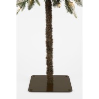 Lodge Kunstkerstboom met Verlichting en Timer- en Dimfunctie - H155 x  Ø48 cm - Groen