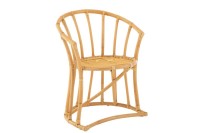 J-Line chair + cushion - jute/textile - natural/white