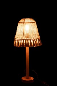 J-Line table lamp Mila - jute - beige