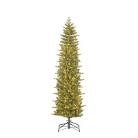 Harma Smalle Kunstkerstboom met LED Verlichting - H215 x Ø66 cm - Groen