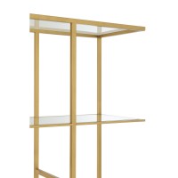 J-Line rek - ijzer/glas - goud