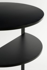 Noah Side table - H58 x Ø45 cm - Metal - Black