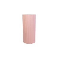 Side Table / Pillar- Cylinder - MDF - Light Pink - 30x65cm