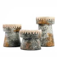 The Pretty Candle Holder - Antique Grey - M